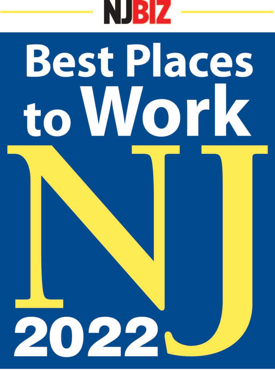 Rated Best Places to Work NJ 2022 by NJBIZ